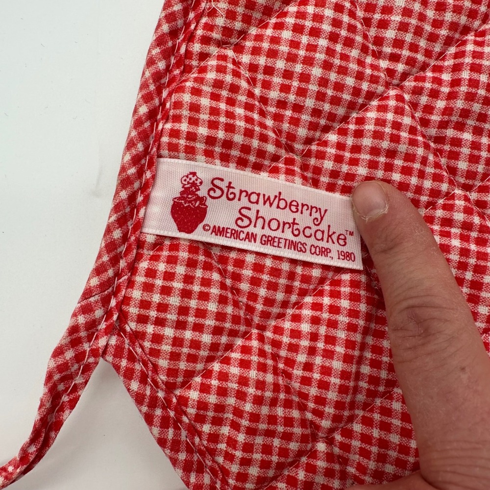 Vintage Strawberry Shortcake Potholder - 1980 American Greetings Cottagecore - Picture 3 of 3
